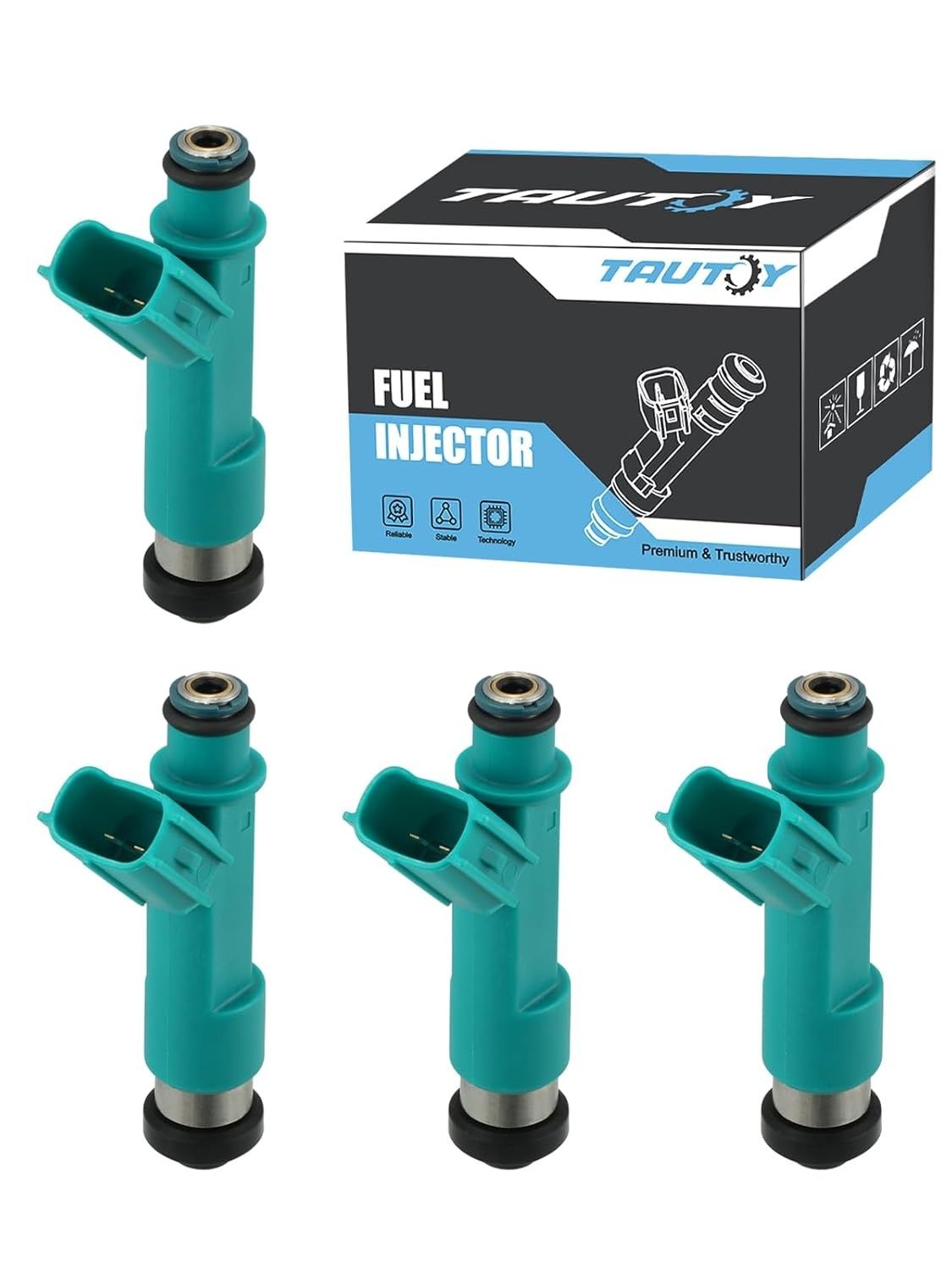 Kit 4 Injetores de Combustível FJ758 para Scion tC, xB, Toyota Camry, RAV4, Corolla, Matrix, Highlander