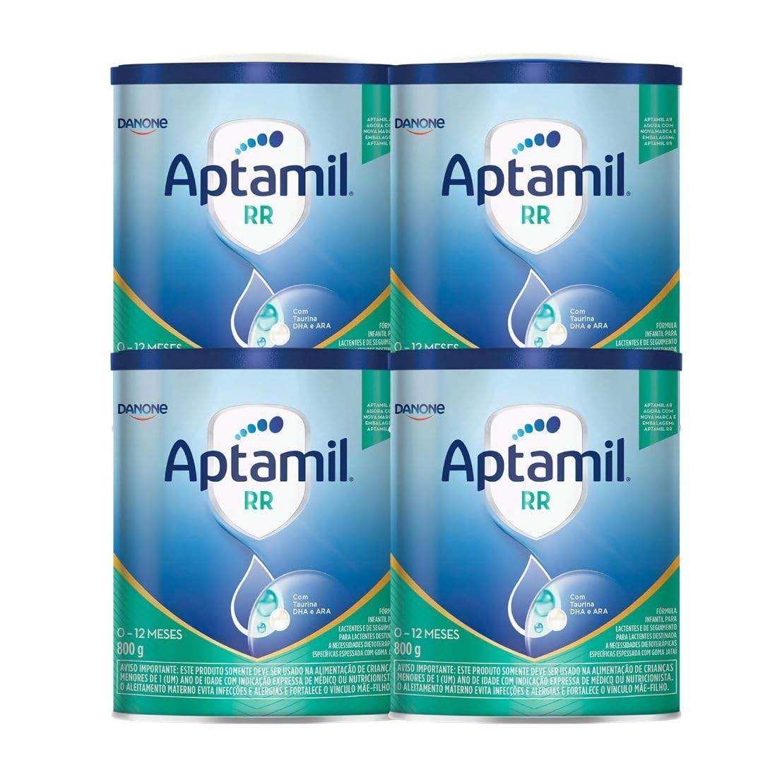 Fórmula Infantil Aptamil RR 800g - Kit com 4 Latas | Nutrição Especializada para Bebês