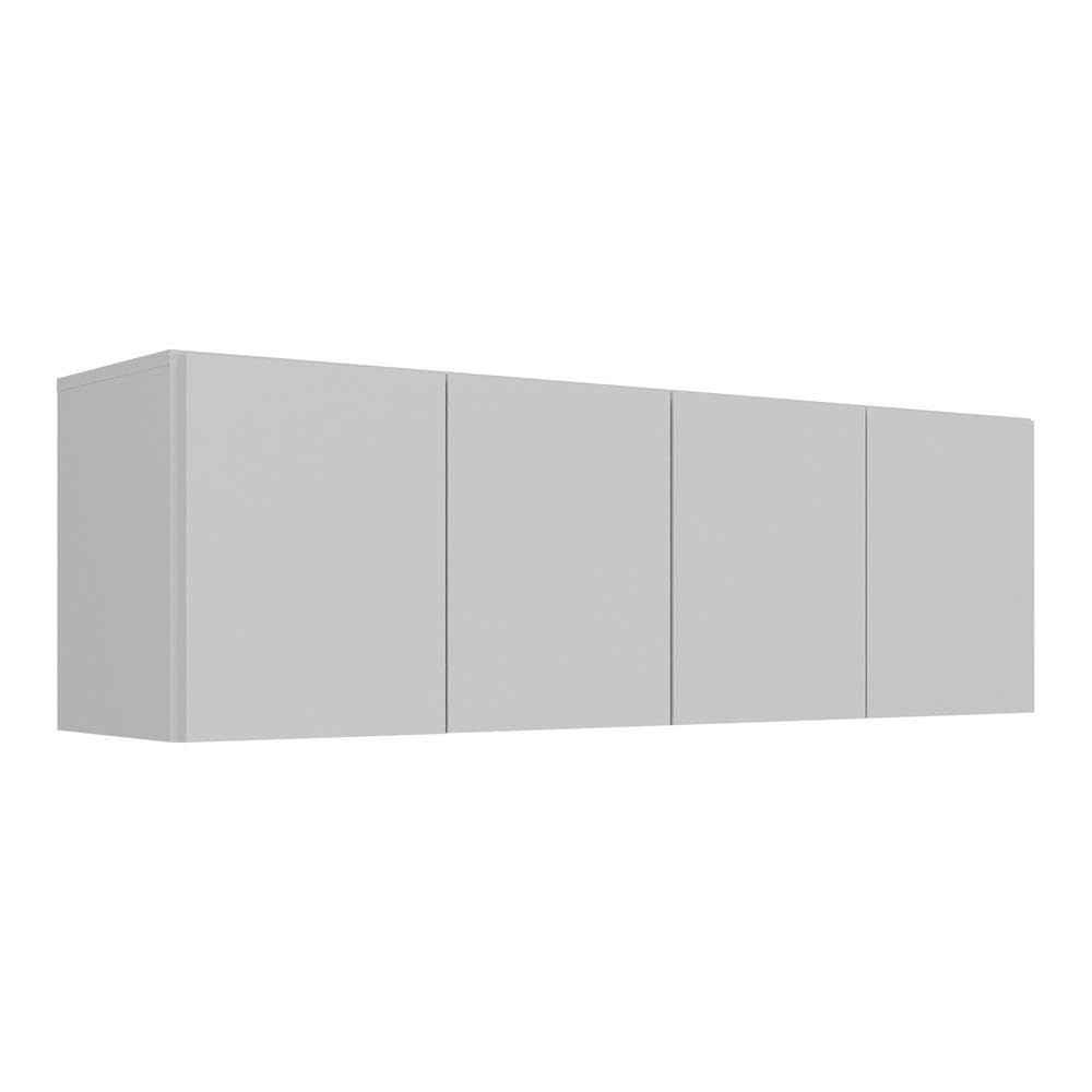 Armário Aéreo Multimóveis 4 Portas MP2156 Branco – Organize sua Cozinha com Estilo e Funcionalidade