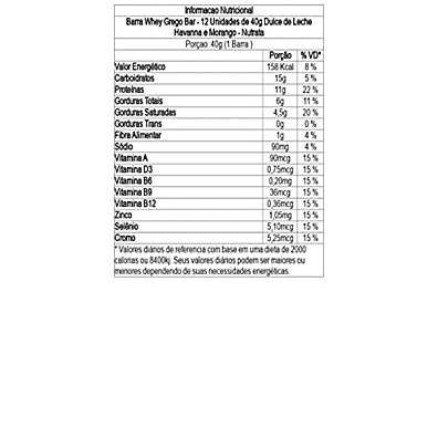 Whey Grego Havanna Morango Nutrata: 12x 40g