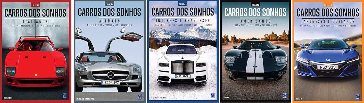 Coleção Carros dos Sonhos: 5 Volumes Essenciais para Apaixonados por Automóveis