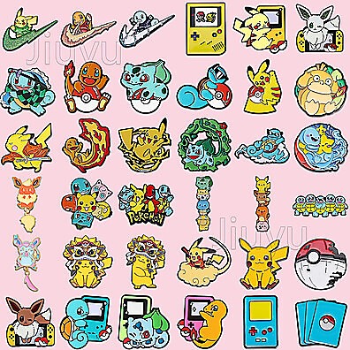 50 Broches Pokémon Fofos para Crianças e Amigos