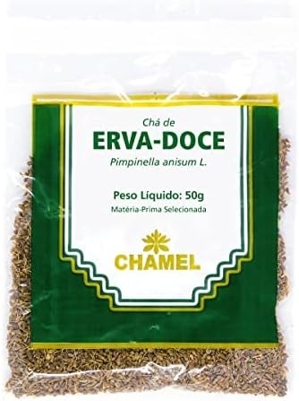 Chá Erva Doce Sementes, Natural, Chamel, 50 g