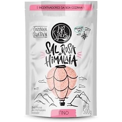 BrSpices - Sal Rosa Do Himalaia Iodado Fino BR Spices Pouch 500G