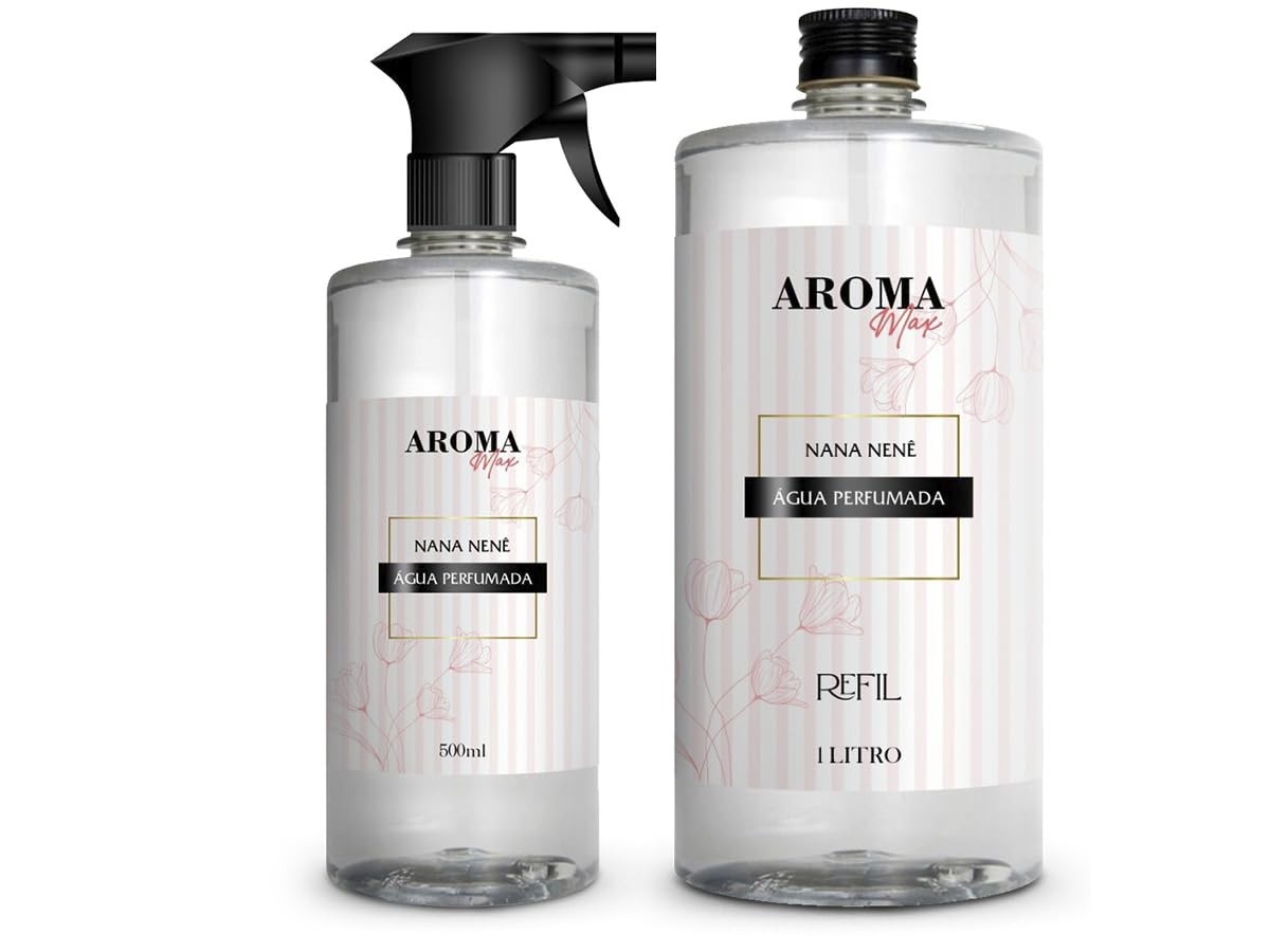 Água Perfumada Nana Nene: Aromatizador Premium para Lençóis, Roupas e Tecidos (500ml)