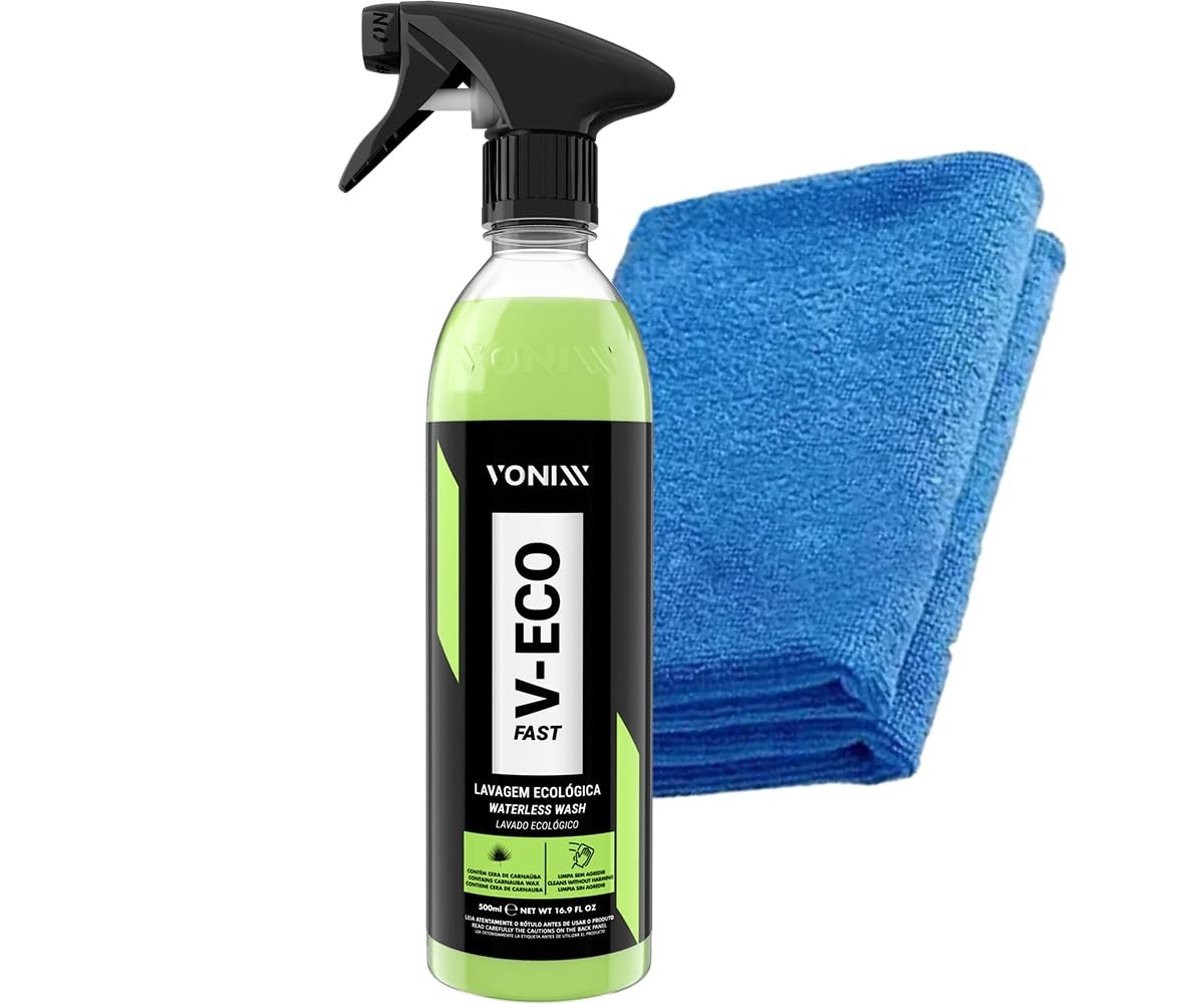 Kit V-eco Fast Vonixx: Limpeza e Estética Automotiva a Seco Completa 500ml