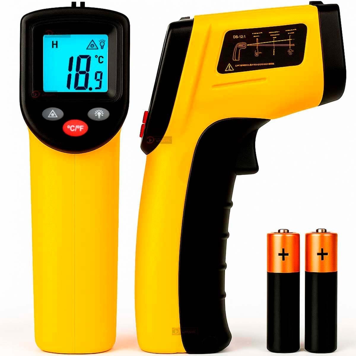Termômetro Infravermelho Digital Laser Industrial e Culinário - Precisão Profissional de -50°C a 400°C