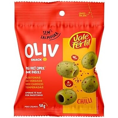 Snack Azeitona Chilli Oliv: Picante e Delicioso 50g
