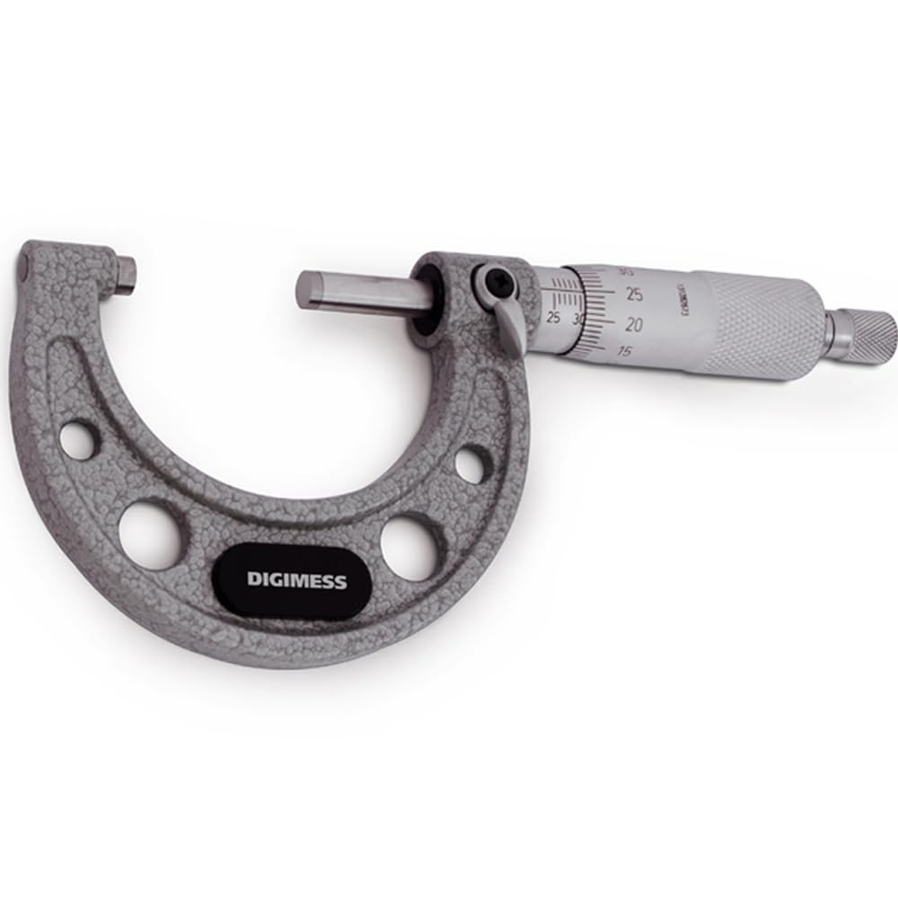 Micrômetro Externo Digimess 25-50mm: Precisão Profissional com Arco em Ferro Fundido