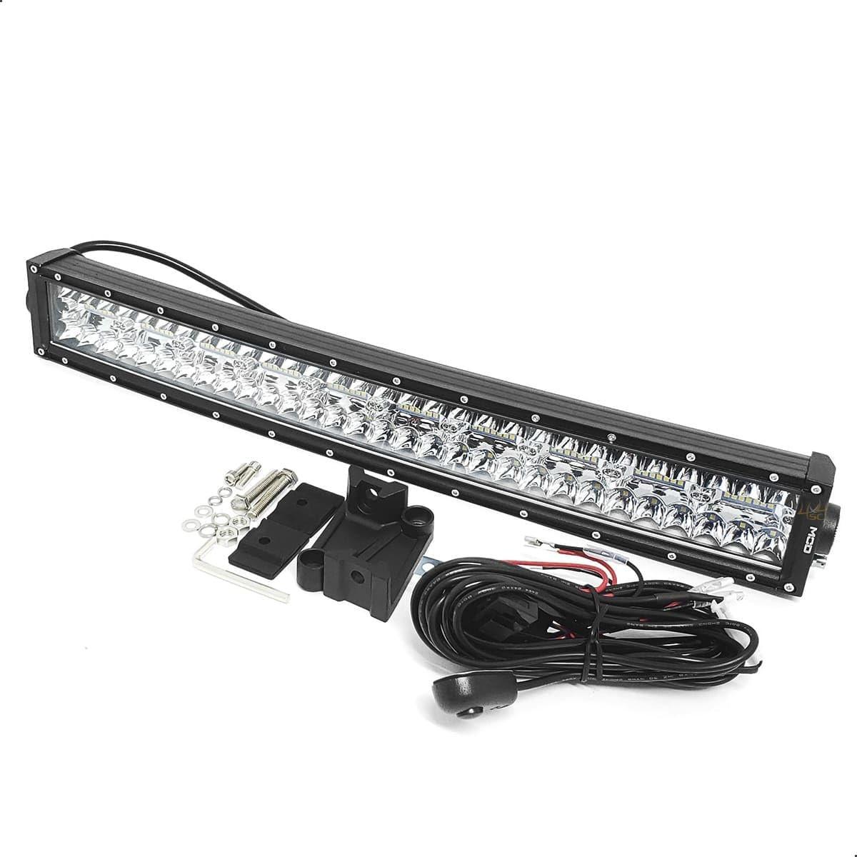Barra LED 390W 6500K Curva 8D 56cm: Iluminação Potente para Seu Veículo Off-Road