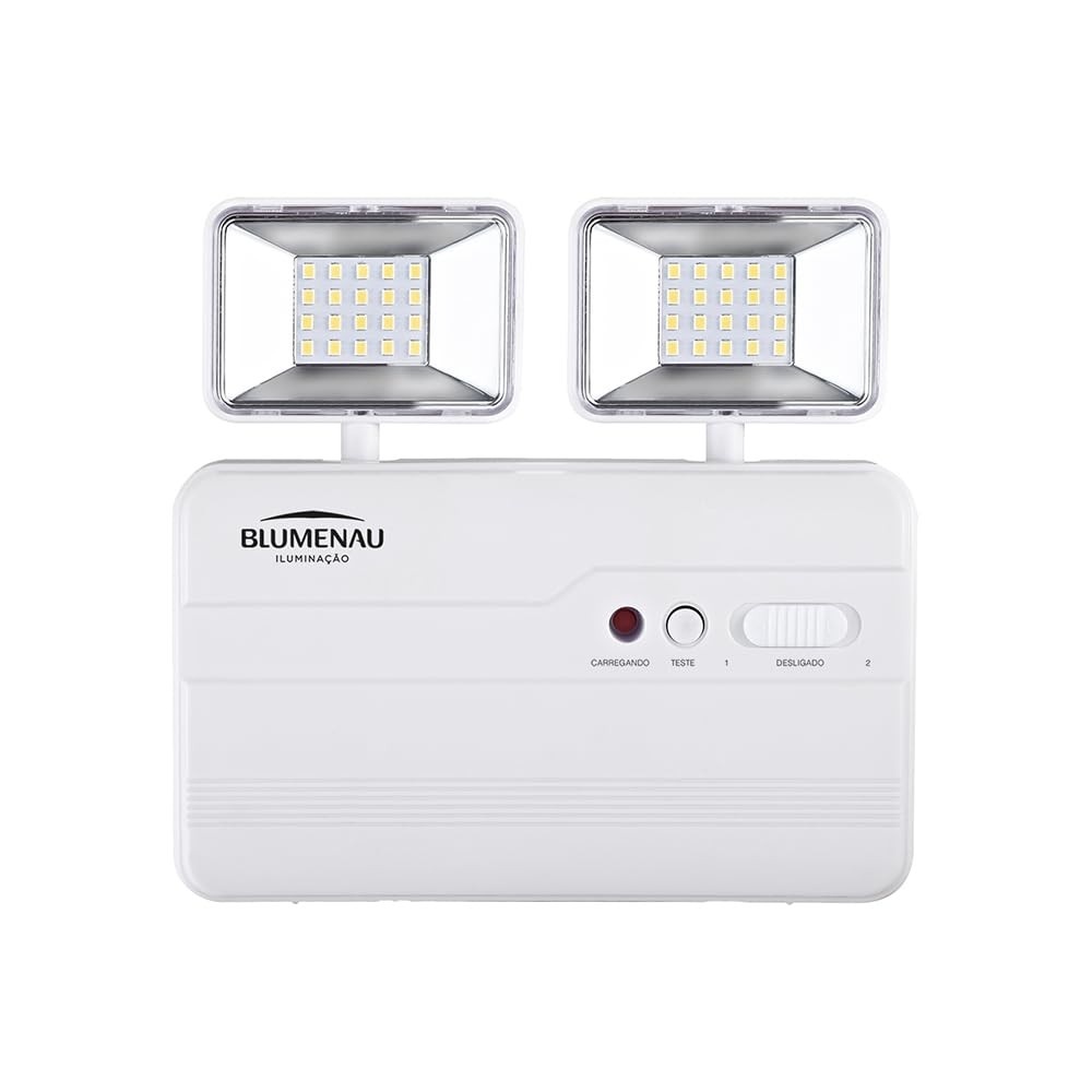 Luminária de Emergência LED 5W 1200lm: Iluminação Confiável e Segura