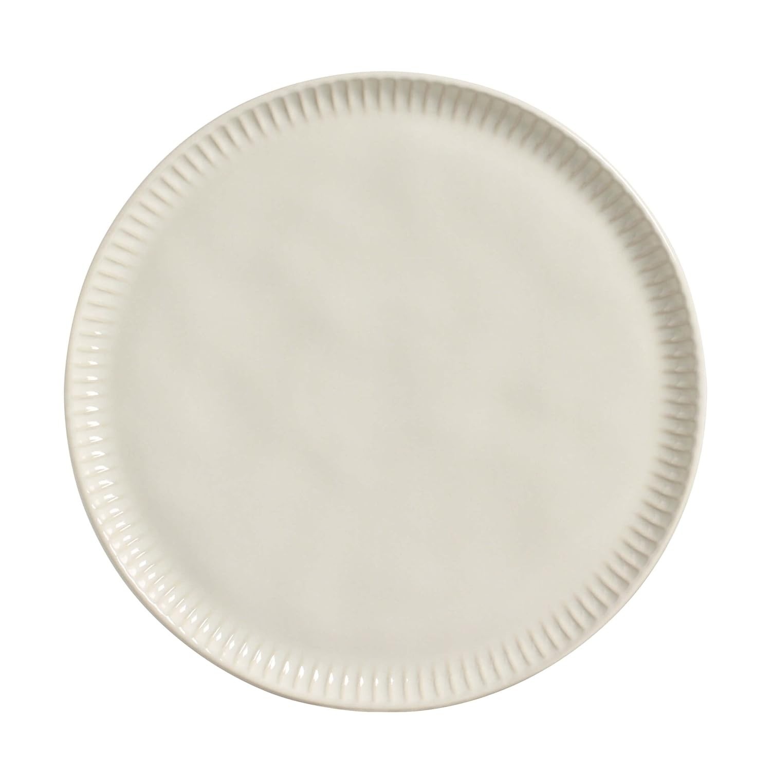 Conjunto com 6 Pratos Raso Porto Brasil Linhas Clay 27,5cm - Cerâmica Artesanal Premium