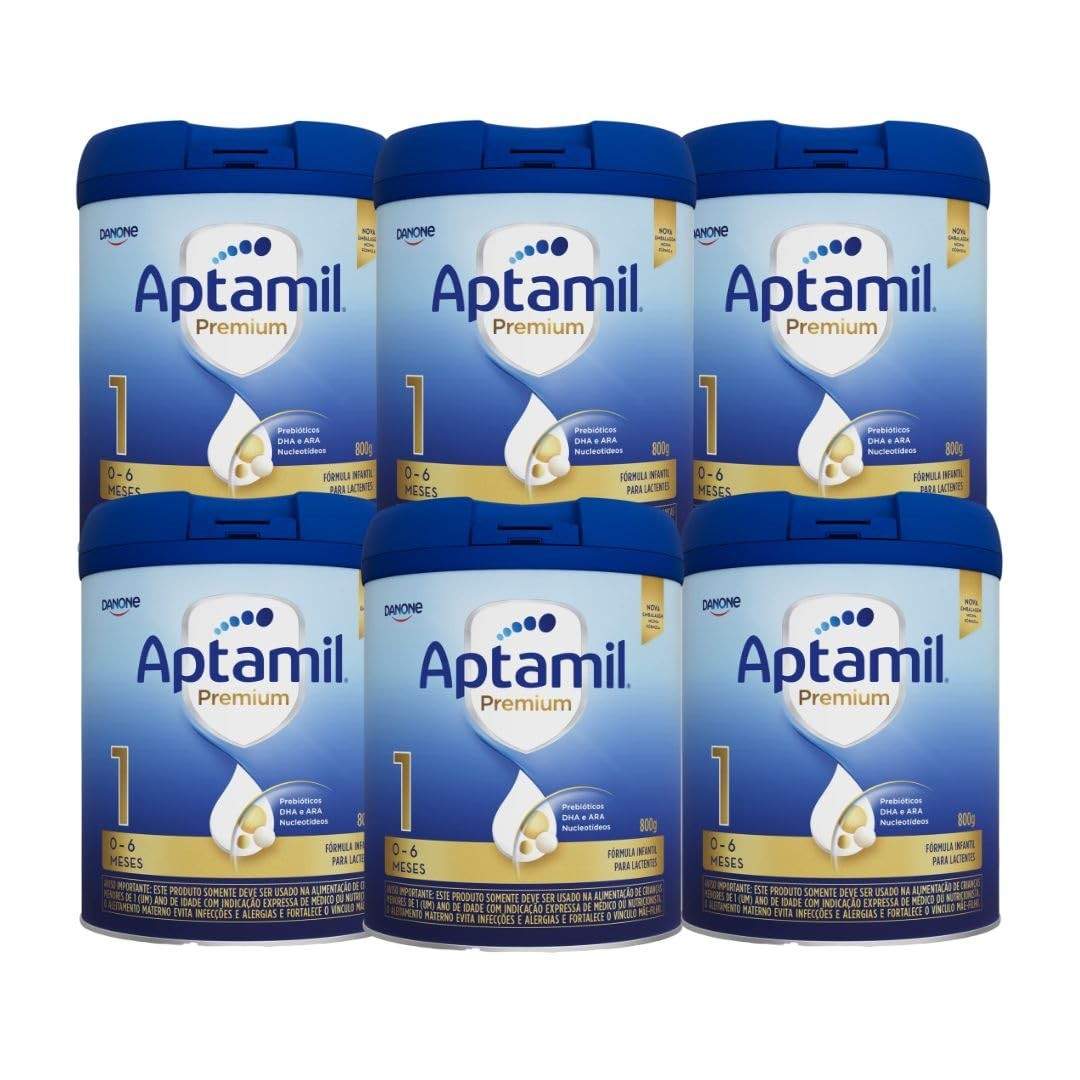 Aptamil Premium 1 Fórmula Infantil 800g - Kit com 6 Latas
