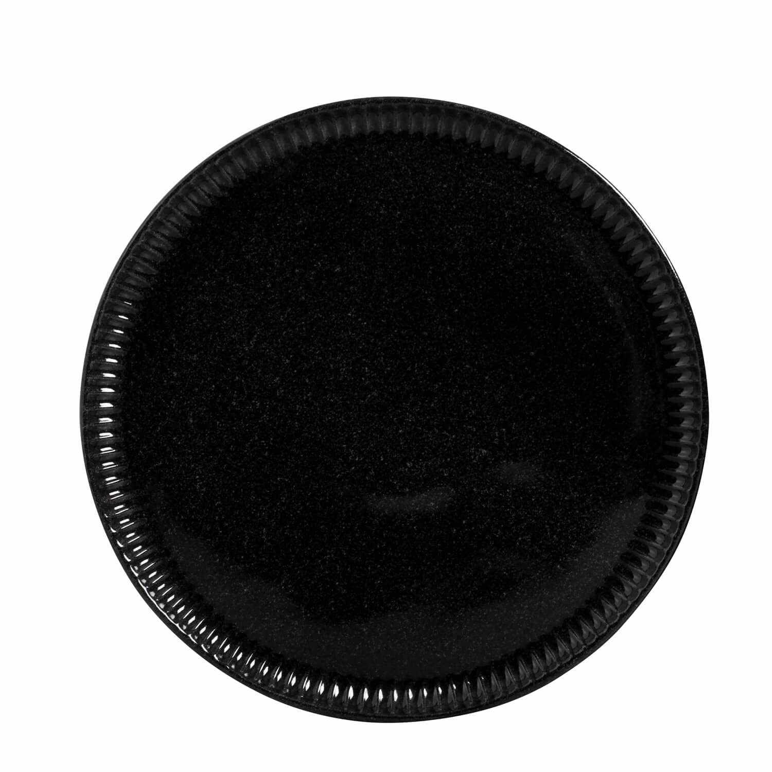 Conjunto com 6 Pratos Rasos Black Sand 27,5cm - Design Exclusivo e Resistente
