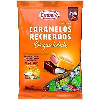 Bala Caramelos Embaré Sortidos 600g: Recheio Irresistível!