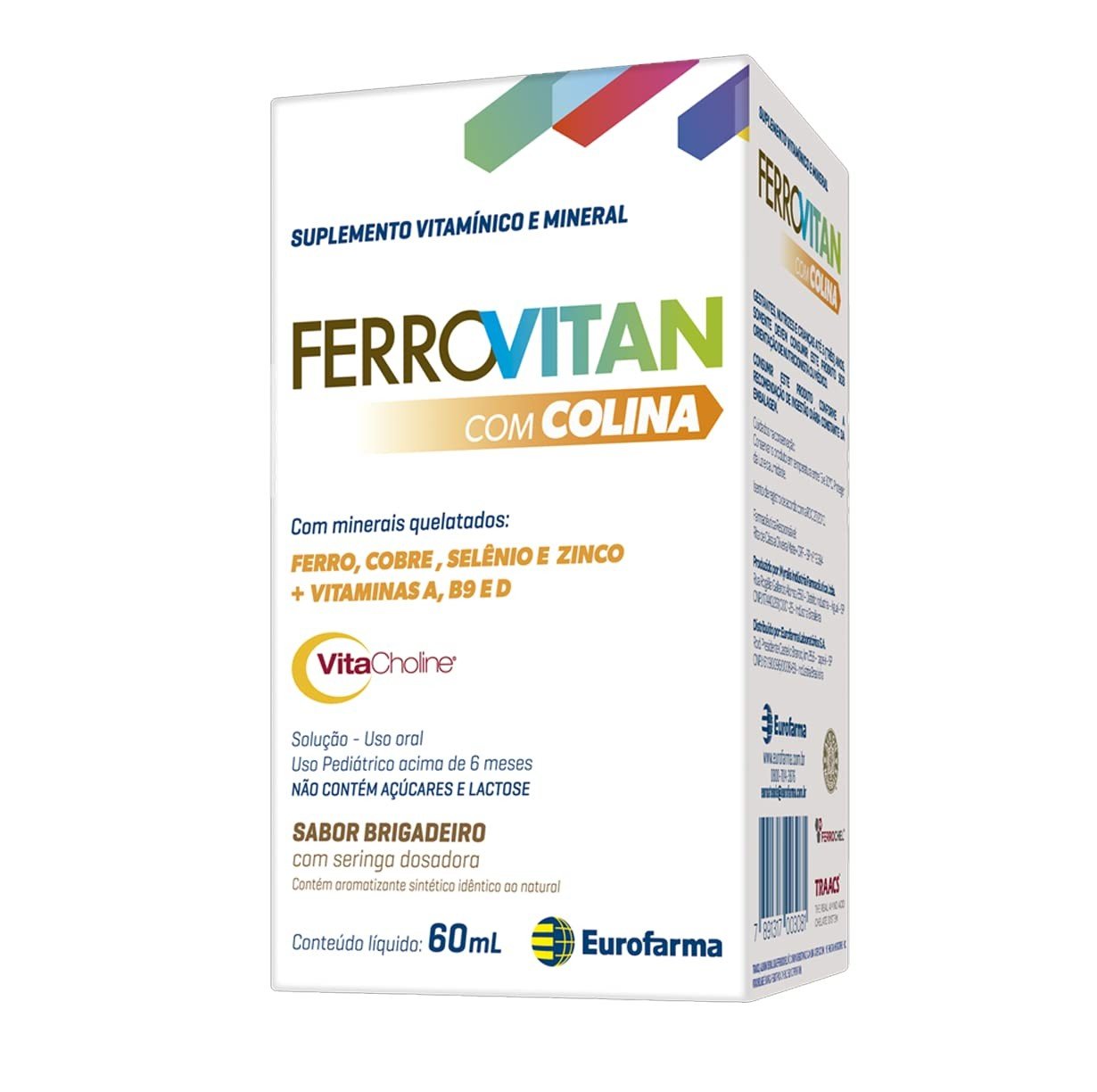 Ferrovitan Solução Oral 60ml - Suplemento Infantil com Vitaminas e Ferro