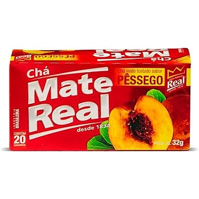 Chá Mate Pêssego Real: Refrescância e Sabor (1,6g)