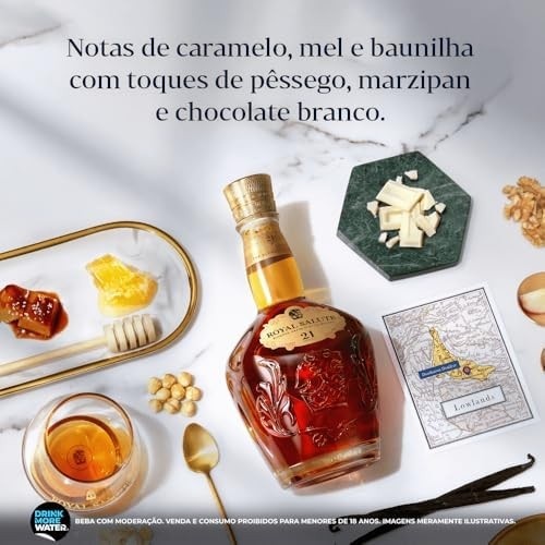 Whisky Escocês Blended 21 Anos Royal Salute The Blended Grain Garrafa 700ml