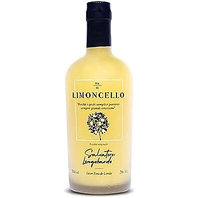 Limoncello Siciliano Salvatore Longobardo 700ml: Sabor Cítrico Intenso