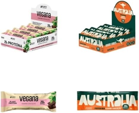 Hart's Natural Barra de Proteína Vegana 70g, Cacau, Amêndoas, Chocolate 50%, 100% Natural, 8g de Proteína Vegetal, Sem Glúten, Sem Lactose, Produzida com Energia Solar, Snack Saudável Premiado (24 unidades)