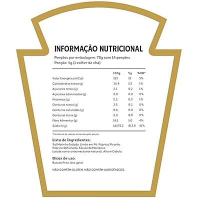 Tempero Batata Frita Heinz 70g: Sabor Irresistível!