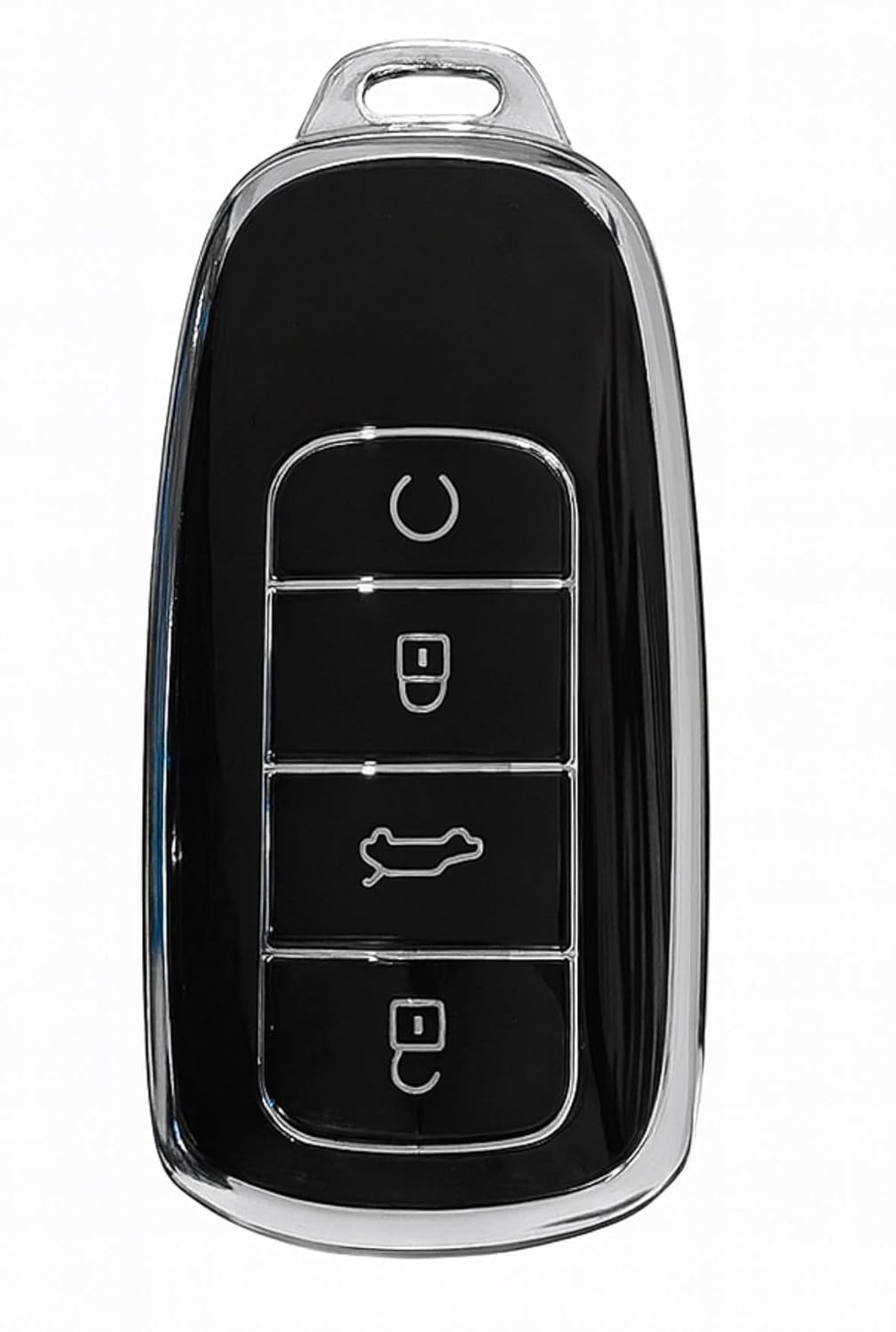 Capa Protetora TPU Preta para Chave Jaecoo J7, Omoda 7/5, Chery Tiggo 8/7 Pro, Omoda e5, Arrizo 6