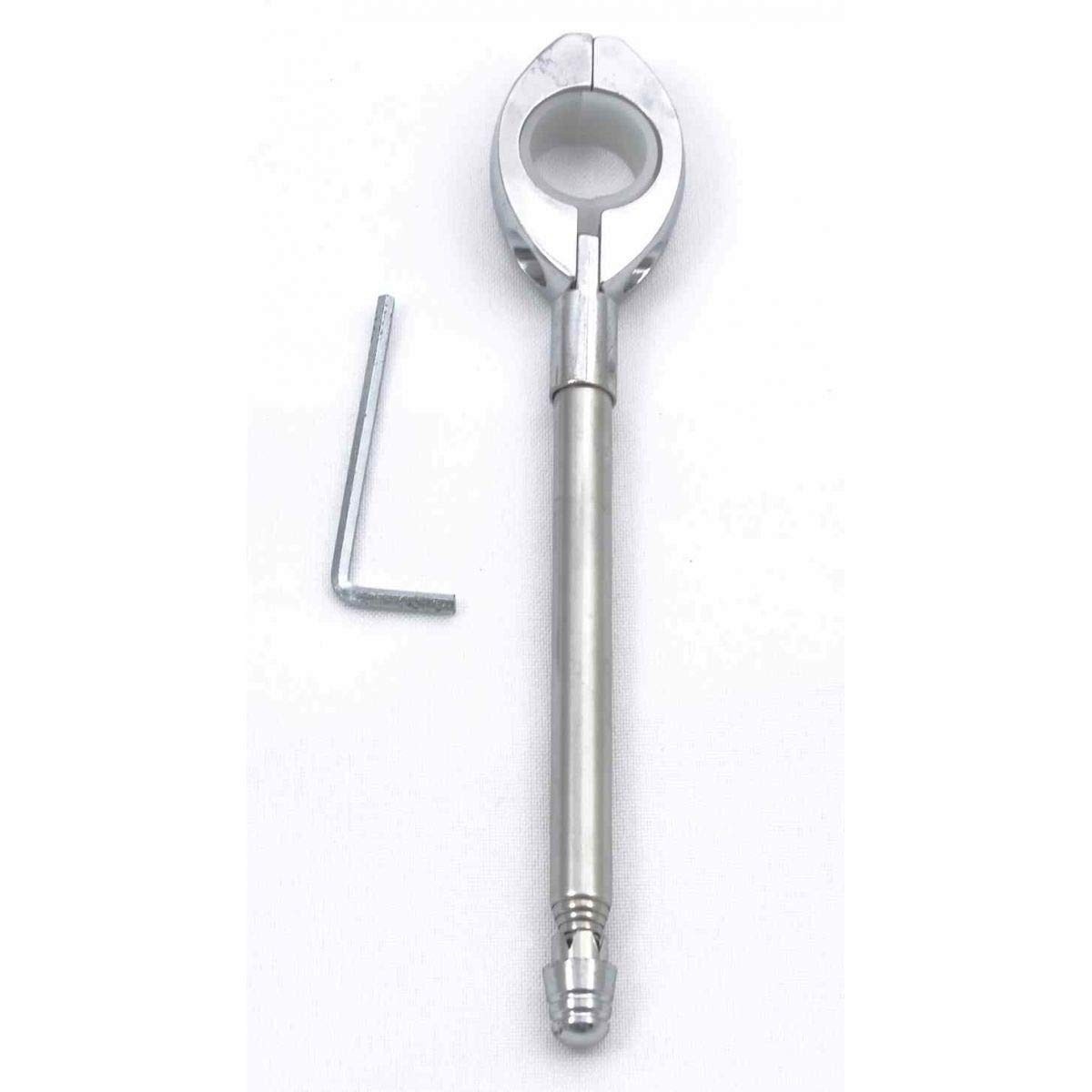 Antena Corta Pipa para Moto Spencer 7/8" Inox Prata - Segurança e Estilo!