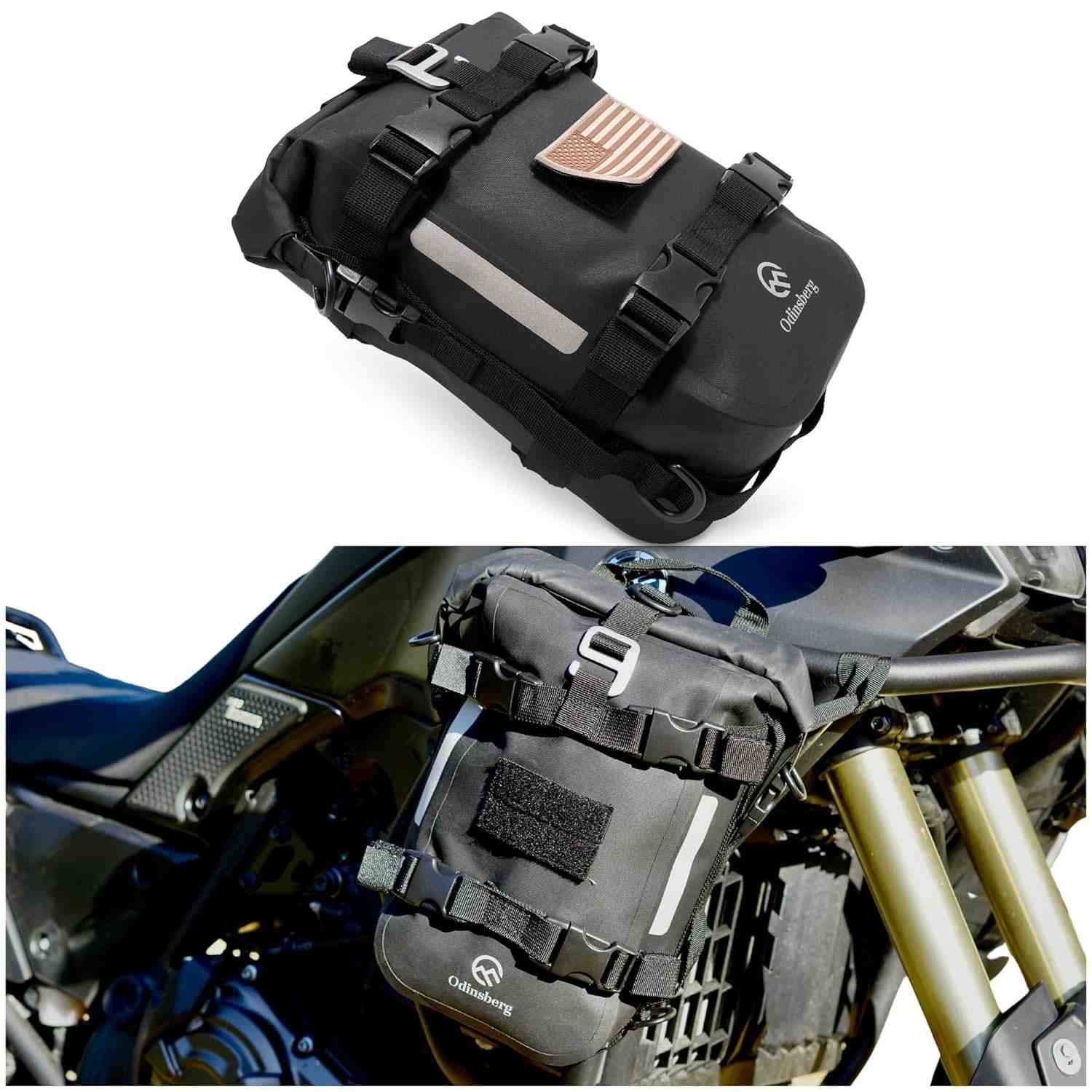 Bolsa Traseira Moto Odinsberg 7L: Impermeável, Durável e Versátil para Aventuras