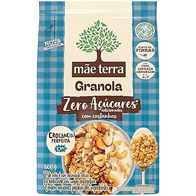 Granola Zero Açúcar Mãe Terra 800g: Sabor Saudável