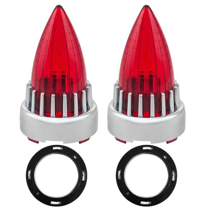 Pacote 2 Capas Lente Seta Moto Harley 9.5cm Vermelha - Estilo e Segurança