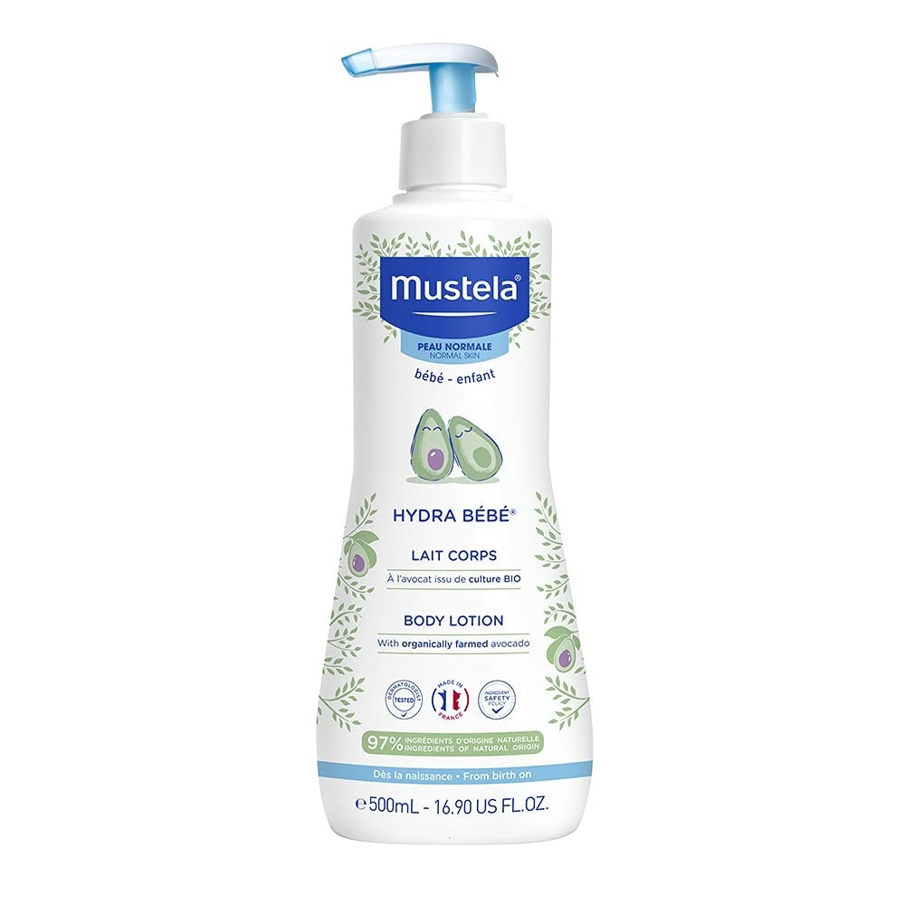Mustela Hydra Bebê 500ml - Hidratante Facial e Corporal com 97% de Ingredientes Naturais