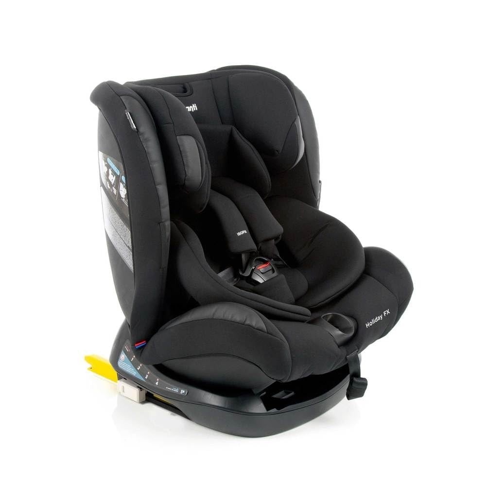 Cadeirinha Infanti Holiday FX Isofix 0-36kg Black Intense: Segurança e Conforto do Nascimento aos 10 Anos