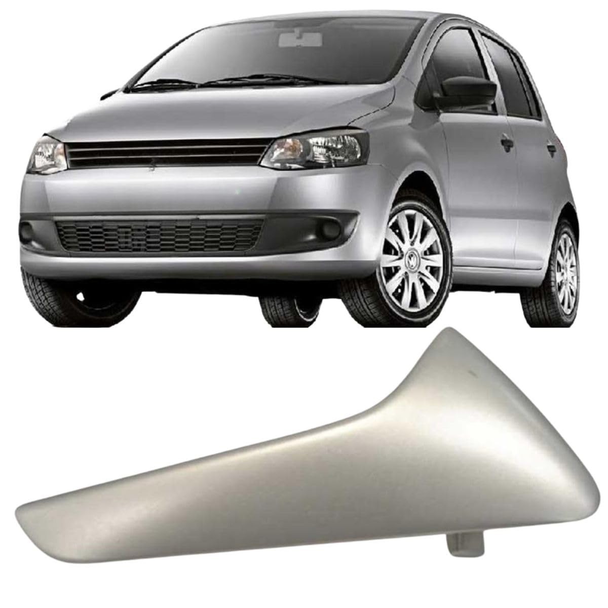 Macaneta Interna Universal Automotive Fox G2 2009-2014 Prata - Porta Dianteira e Traseira