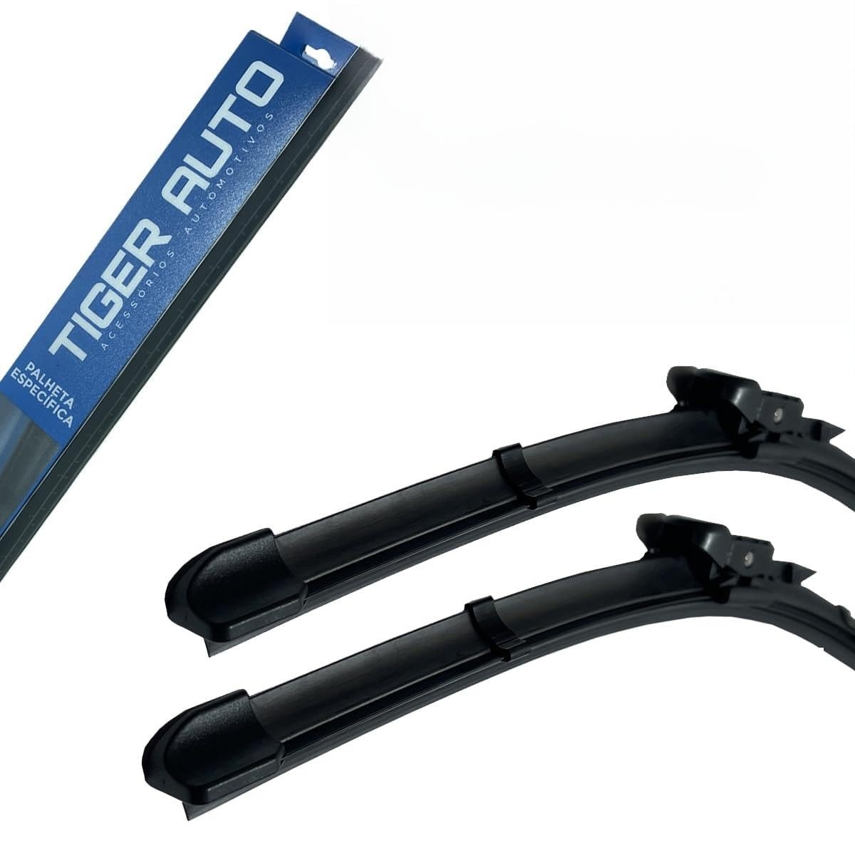 Palhetas Limpador Parabrisa Silicone Ford Fiesta 2011-2014 Flat Silenciosas Tiger Auto (Jogo 2 Unidades)
