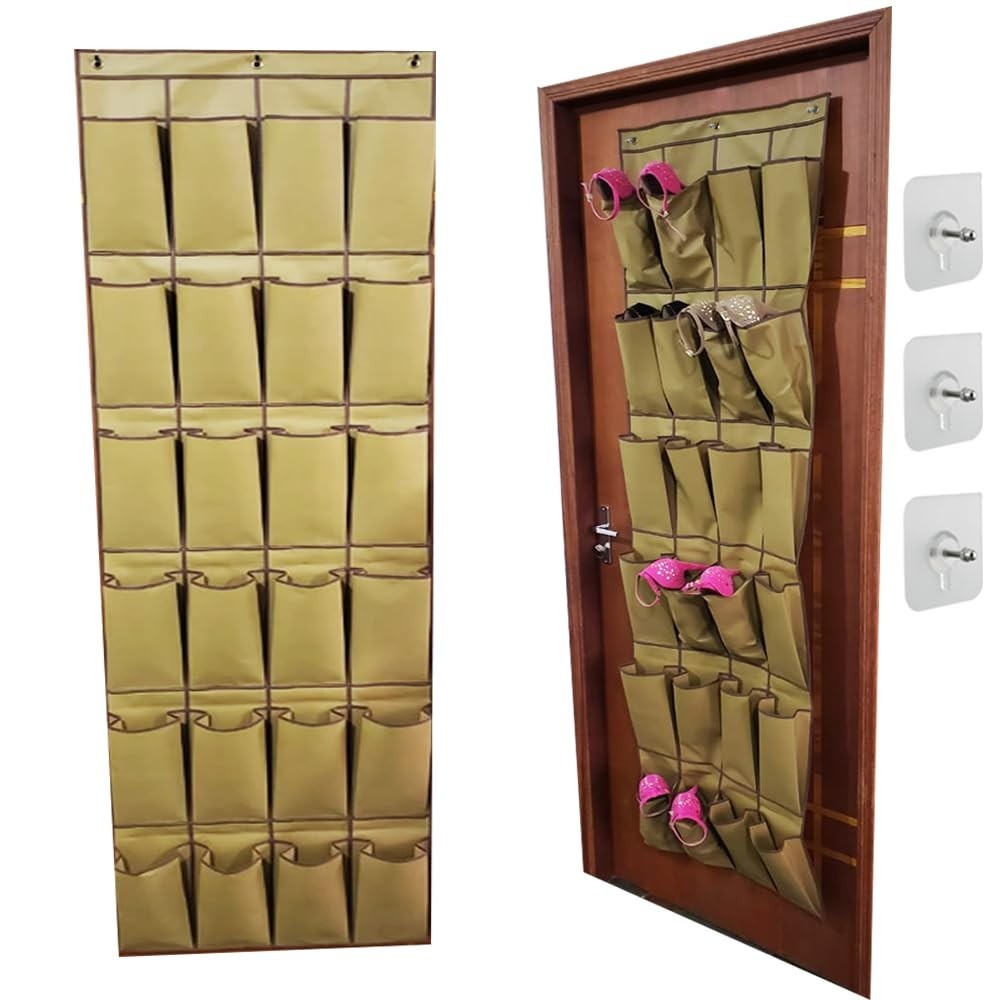 Sapateira 24 Nichos com 12 Bolsos Grandes para Até 42/43 - Organize Sua Casa com Estilo