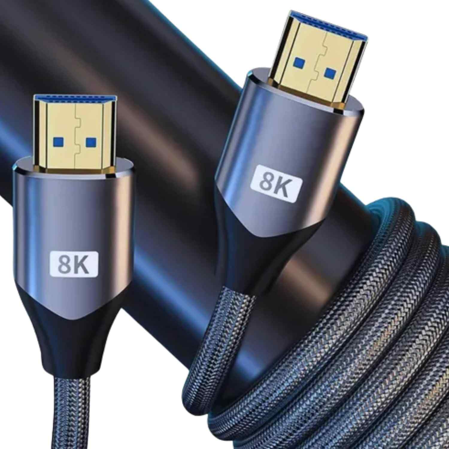 Cabo HDMI 2.1 1.5m: Imersão Total 8K 60Hz, 4K 120Hz, 48Gbps - PS5, Xbox, TVs