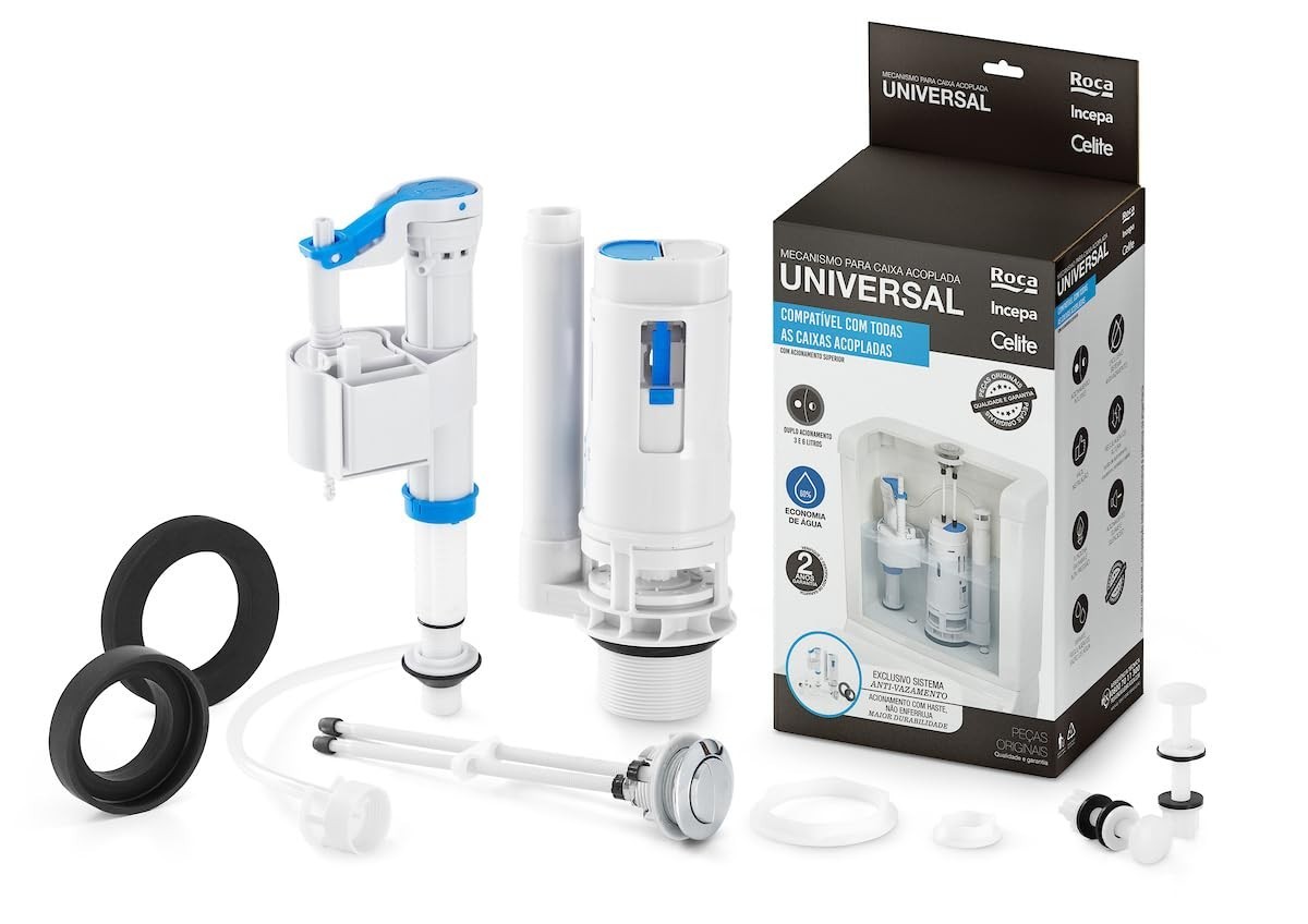 Kit Mecanismo Duplo Acionamento Universal com Soft Close - Instalação Fácil e Fechamento Amortecido