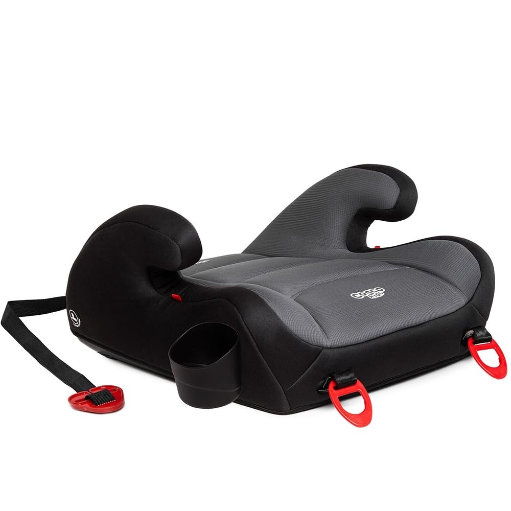 Booster Cosco Kids Moon Fix - Assento Elevatório com Isofix para Crianças 4 a 12 Anos, Cinza Lunar
