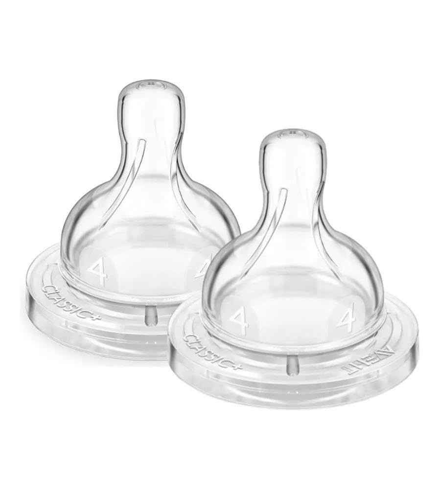 Bicos Anti-Cólica Philips Avent T4 6m+ - Dupla Refil SCY764/02