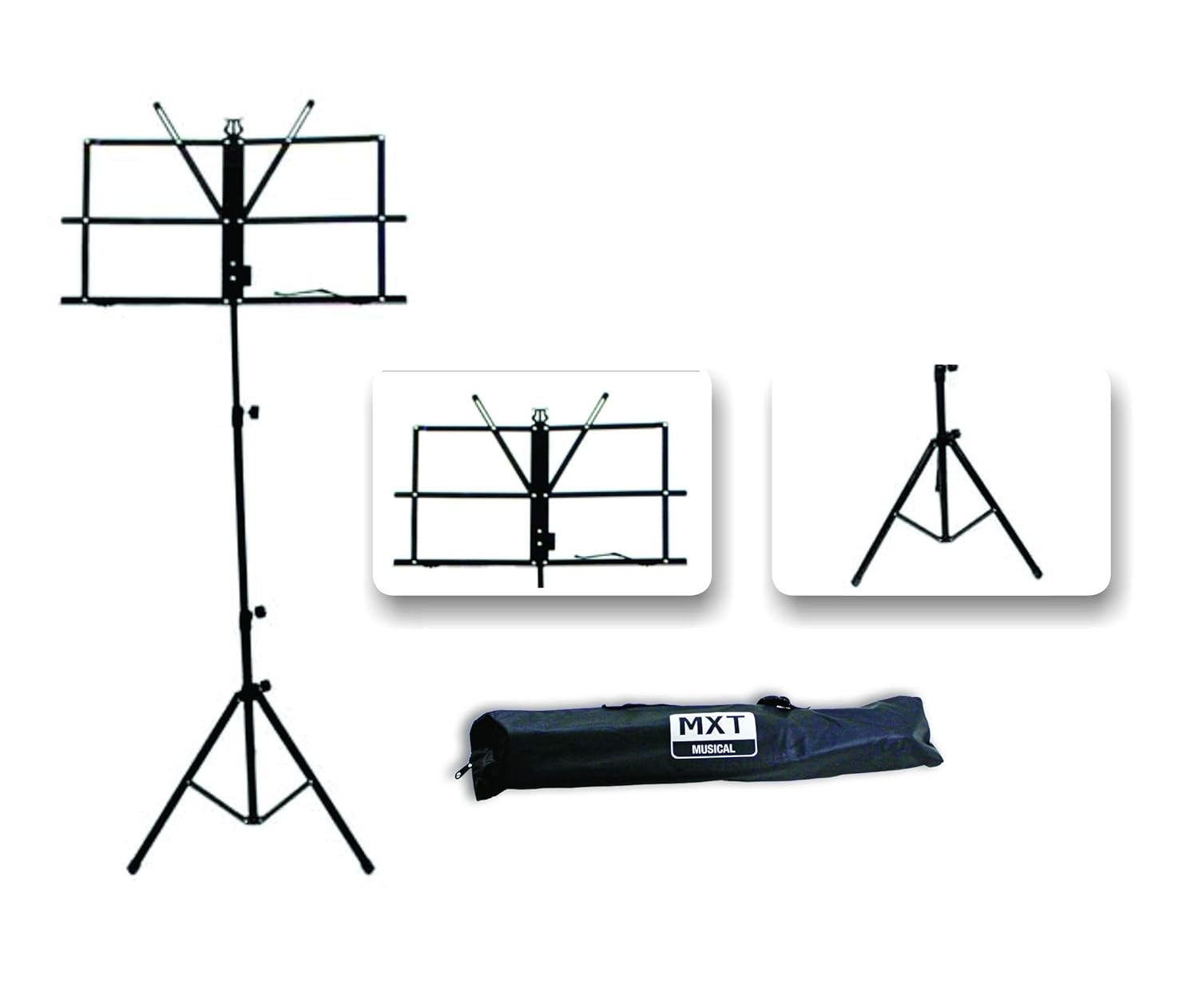 Estante de Partitura MSP-001 com Altura Ajustável até 1450mm - Ideal para Músicos e Estúdios