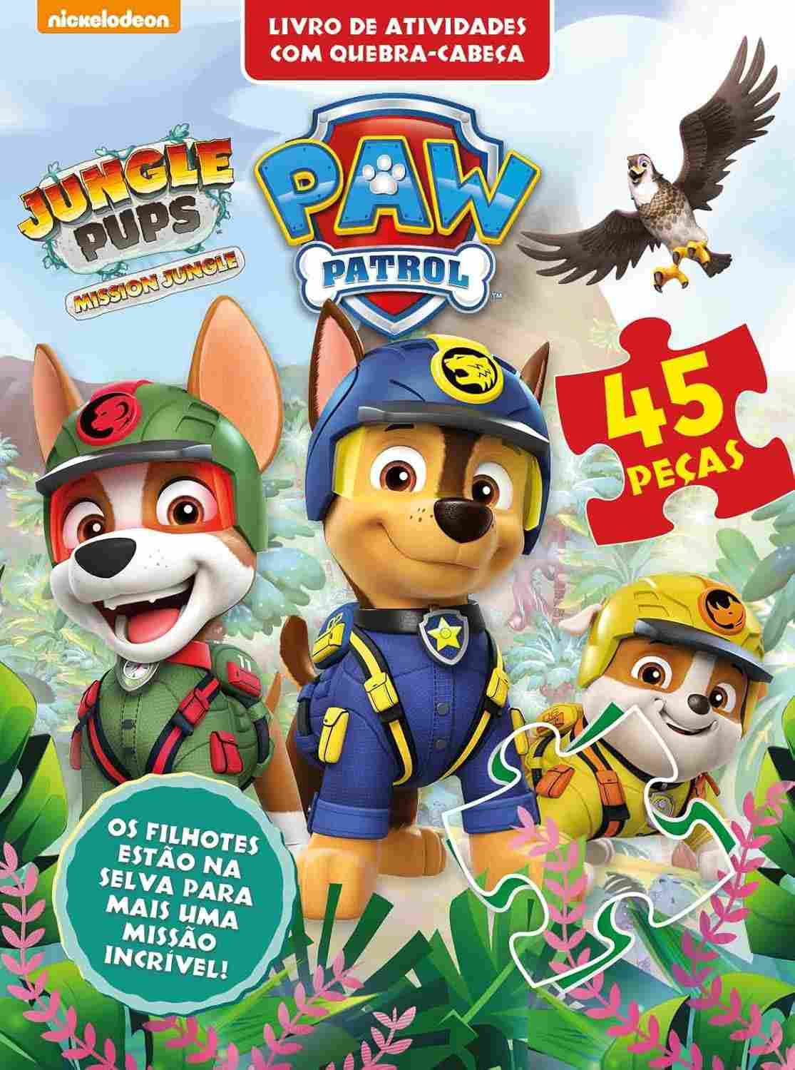 Patrulha Canina: Livro de Atividades Divertido com Quebra-Cabeça para Pequenos Aventureiros