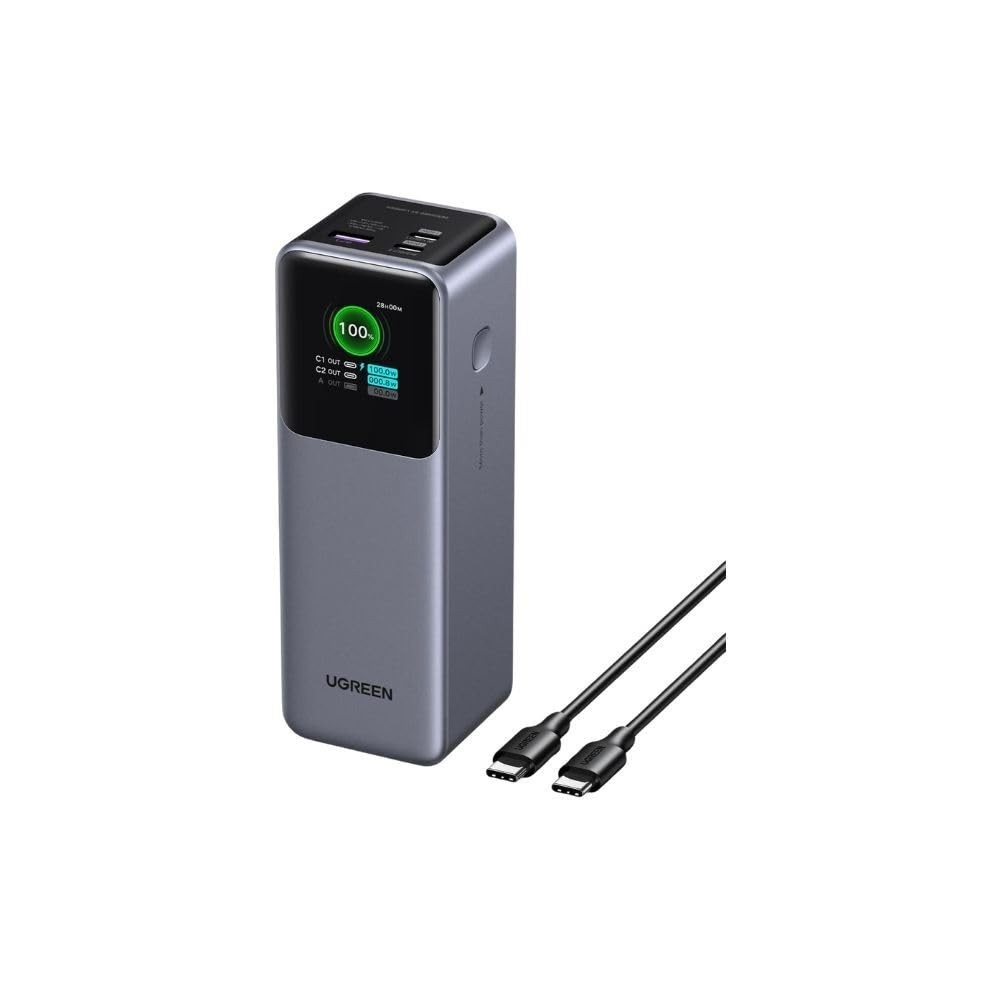 Power Bank Ugreen 25000mAh 200W: Carregamento Ultrarrápido para Seus Dispositivos