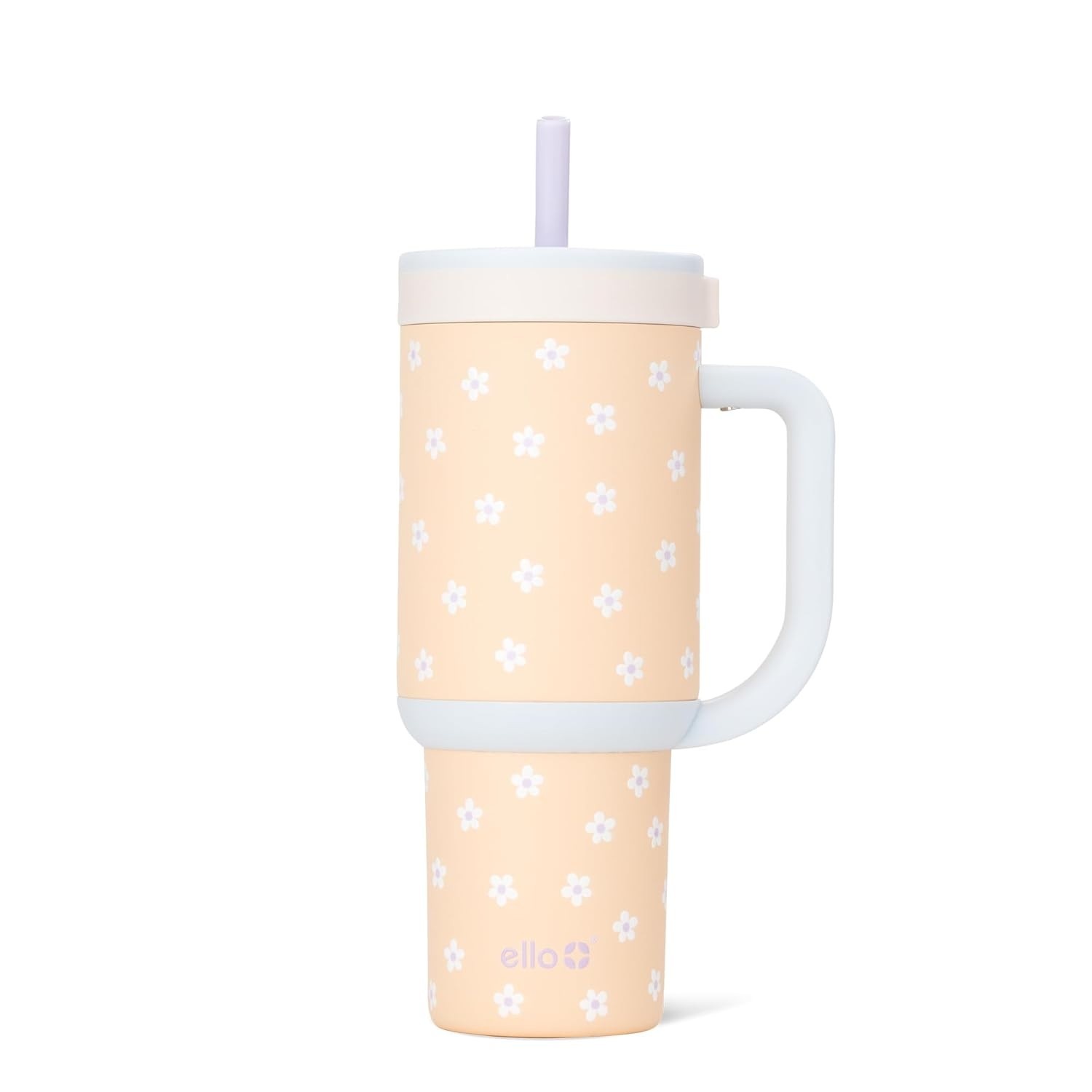 Ello Copo Oasis 680g com Canudo Retrátil – Isolado, à Prova de Vazamento e Ideal para Manter Bebidas Frias por Até 24h