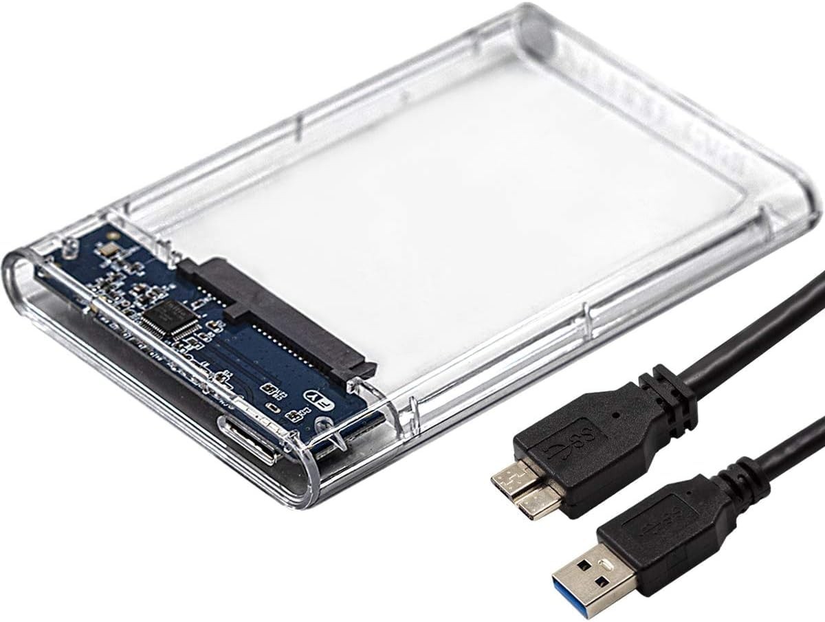 Case Transparente p/ HD Externo 2.5" SATA Notebook USB 3.0 - PRIME TECH
