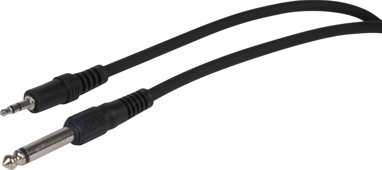 Cabo P2 Estéreo para P10 Mono HAYONIK 5M: Conexão Profissional e Durável