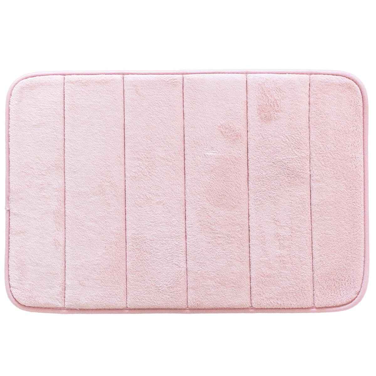Tapete de Banheiro Super Soft Anti Derrapante 60x40cm - Rosa Elegante