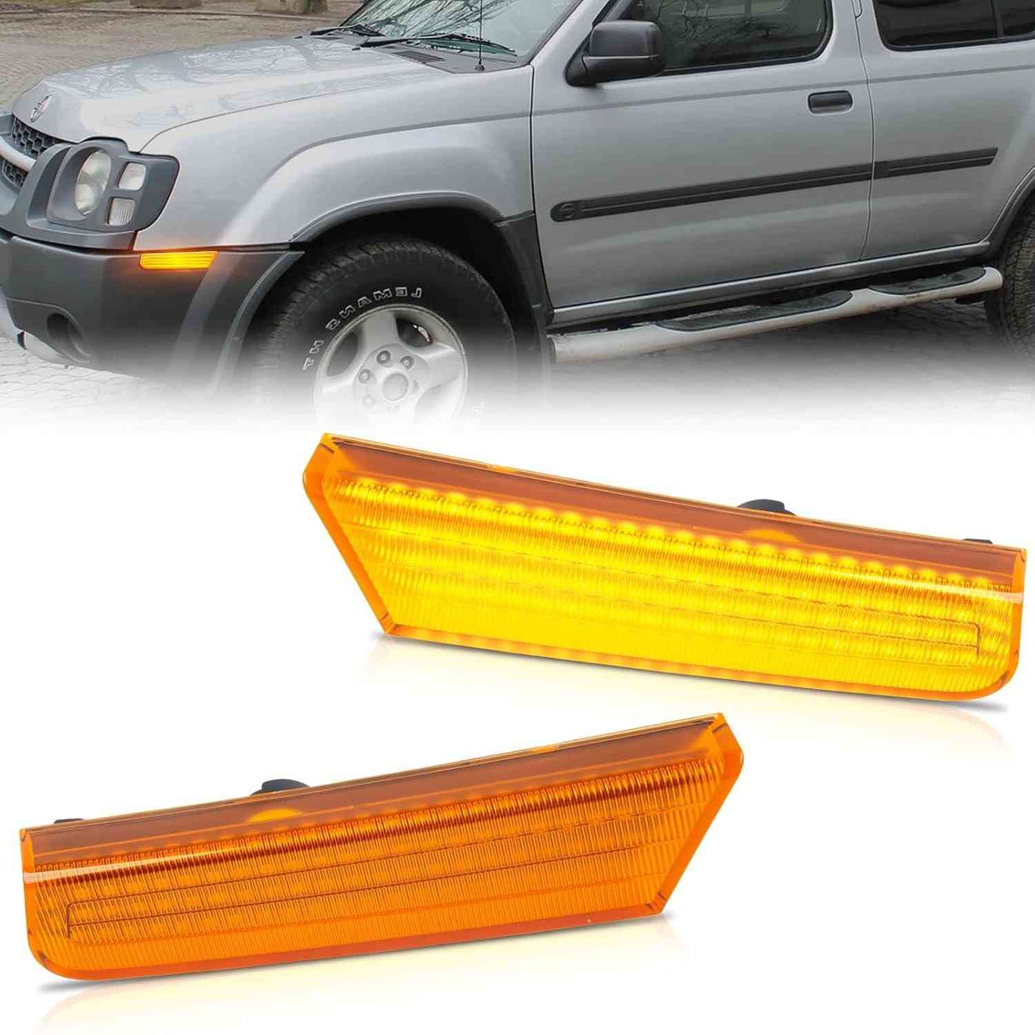 Luzes de LED Âmbar Gempro para Nissan Xterra 2002-2004: Iluminação de Estacionamento Frontal com Estilo e Segurança