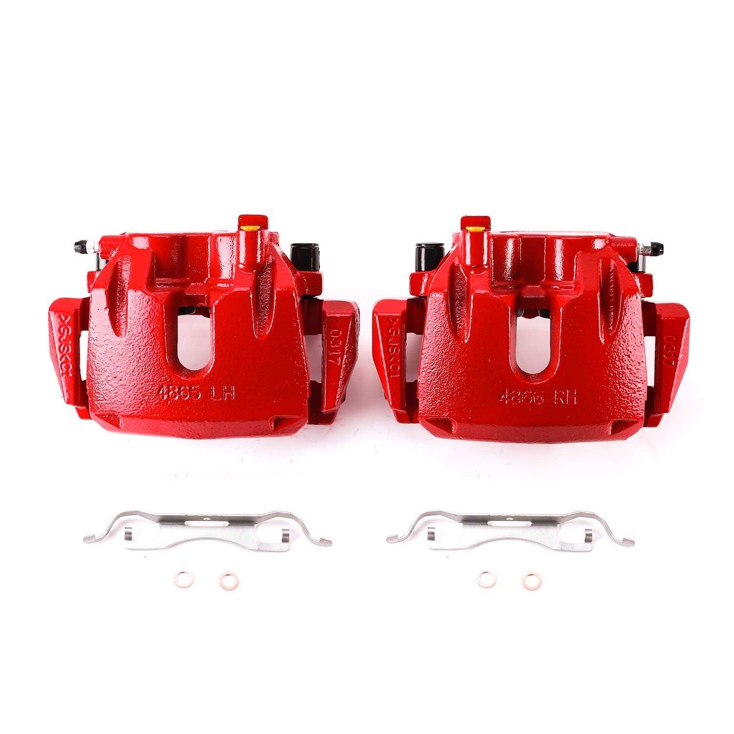 Power Stop S5296A: Pinças de Freio de Alta Performance com Acabamento Vermelho para Seu Veículo