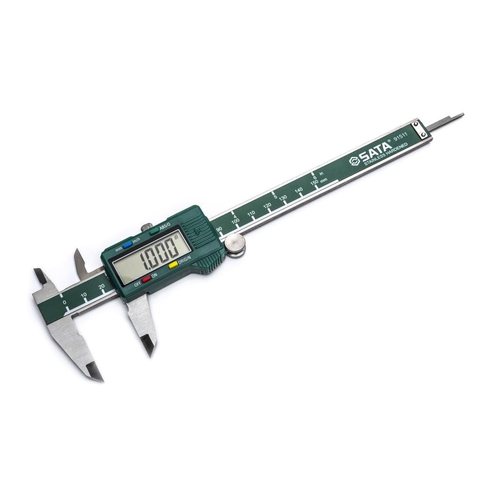 Paquímetro Eletrônico SATA 150mm: Precisão Profissional em Aço Inoxidável com Display Digital