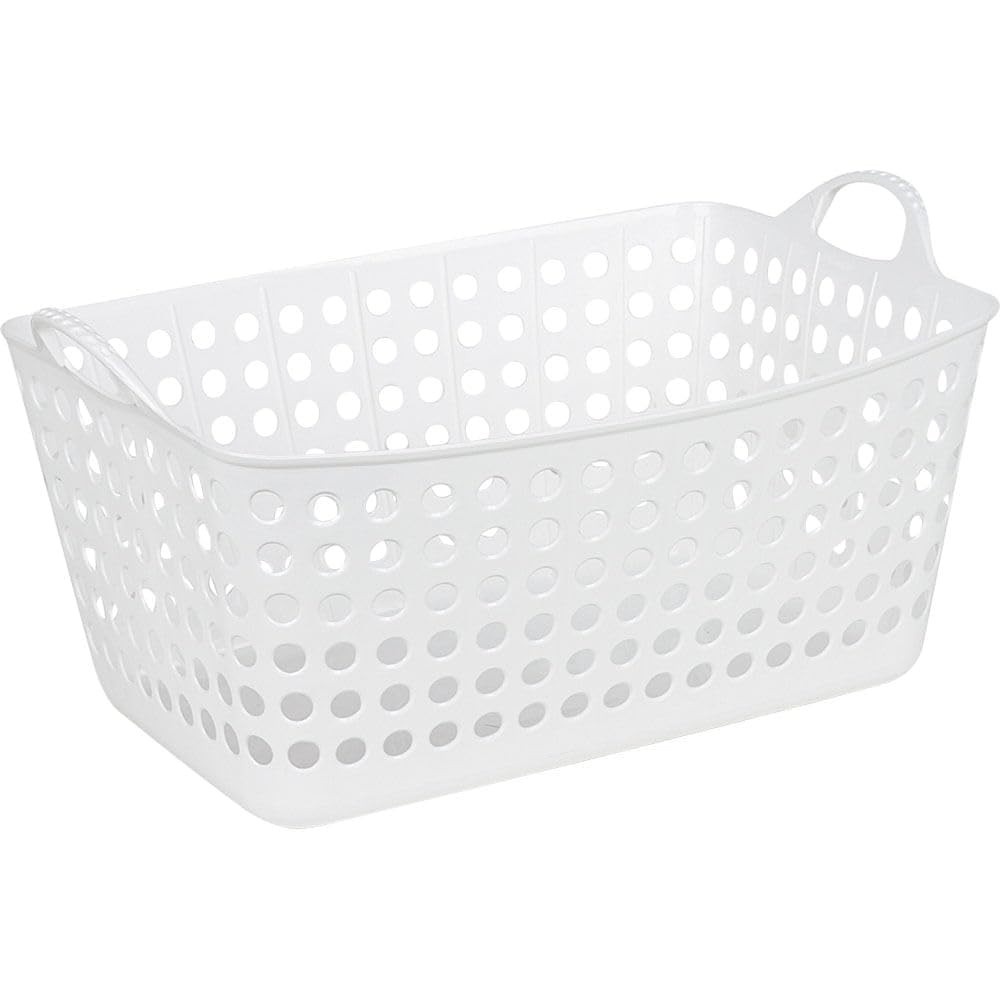 Cesto Retangular Flexível 22L Branco Arthi - Organização Moderna e Prática